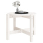 Table basse Blanc Ø 62,5x45 cm Bois massif de pin