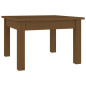 Table basse Marron miel 45x45x30 cm Bois massif de pin