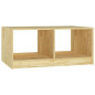 Table basse 75x50x33,5 cm Bois de pin massif