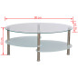 Table basse avec design exclusif Blanc