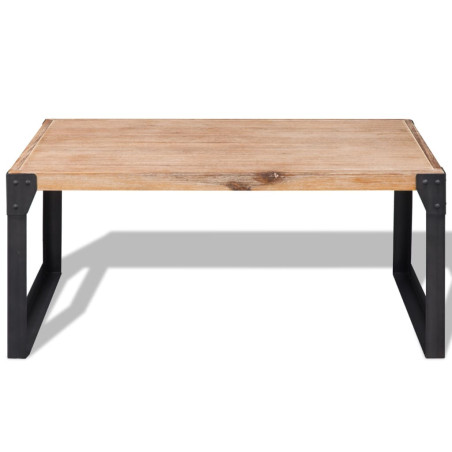 Table basse Bois d'acacia massif 100 x 60 x 45 cm