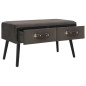 Table basse Gris 80x40x46 cm Velours