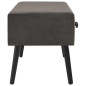 Table basse Gris 80x40x46 cm Velours