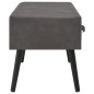 Table basse Gris 80x40x46 cm Similicuir