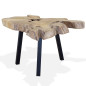 Table basse Teck authentique 80 x 70 x 38 cm