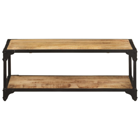 Table basse 90x45x35 cm Bois de manguier massif brut