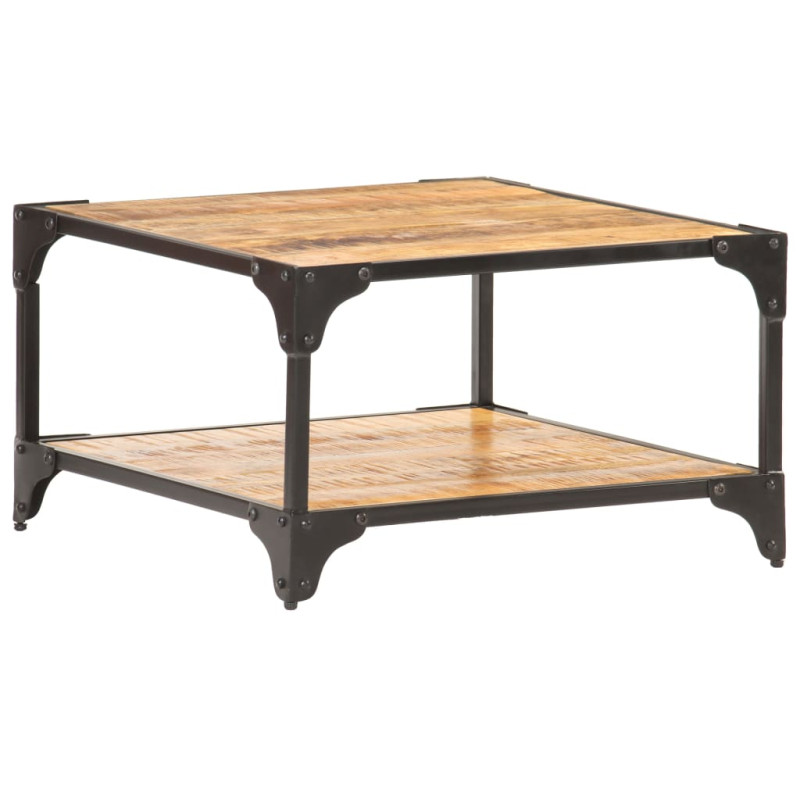 Table basse 60x60x35 cm Bois de manguier massif