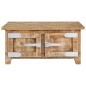 Table basse 67x67x30 cm Bois de manguier massif