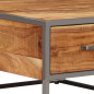 Table basse 75 x 75 x 35 cm Bois solide d'acacia