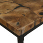 Table basse Teck Résine 60 x 60 x 40 cm