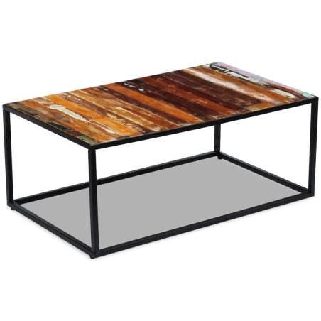 Table basse Bois de récupération massif 100 x 60 x 40 cm