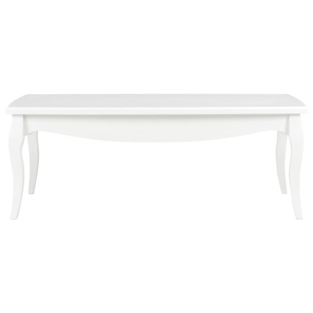 Table basse Blanc 110 x 60 x 40 cm Bois de pin massif