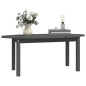 Table basse Gris 110x55x45 cm Bois massif de pin