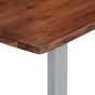 Table basse avec bord naturel 115x60x40 cm Bois d'acacia massif