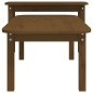 Ensemble 2 tables basses - Bois de pin massif - Marron