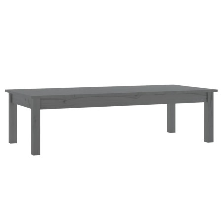 Table basse Gris 110x50x30 cm Bois massif de pin