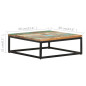 Tables basses gigognes 2 pcs Bois de récupération massif