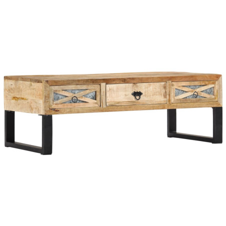 Table basse 110 x 50 x 38 cm Bois de manguier massif