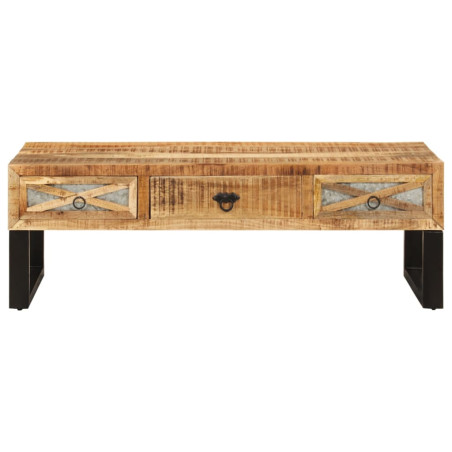 Table basse 110 x 50 x 38 cm Bois de manguier massif