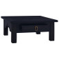 Table basse Café noir clair 68x68x30 cm Bois d'acajou massif