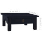 Table basse Café noir clair 68x68x30 cm Bois d'acajou massif