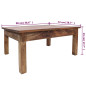 Table basse Bois de récupération massif 98 x 73 x 45 cm