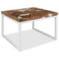 Table basse Teck Résine 60 x 60 x 40 cm