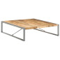 Table basse 140x140x40 cm Bois de manguier brut