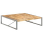 Table basse 140x140x40 cm Bois de manguier brut