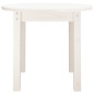 Table basse Blanc Ø 55x45 cm Bois massif de pin