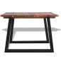 Table basse Bois d'acacia massif 110 x 60 x 40 cm