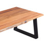 Table basse Bois d'acacia massif 110 x 60 x 40 cm