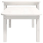 Ensemble 2 tables basses - Bois de pin massif - Blanc