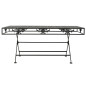 Table basse pliante Style vintage Métal 100 x 50 x 45 cm Noir