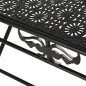 Table basse pliante Style vintage Métal 100 x 50 x 45 cm Noir