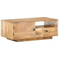 Table basse 90x50x35 cm Bois solide de manguier