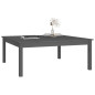 Table basse Gris 100x100x40 cm Bois massif de pin