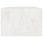 Table basse Blanc 110x50x34 cm Bois de pin massif