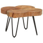 Table basse 36 cm 4 troncs bois d'acacia massif