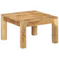 Table basse 55x55x35 cm Bois de manguier massif