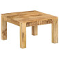 Table basse 55x55x35 cm Bois de manguier massif