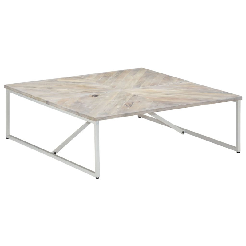 Table basse 110x110x36 cm Bois de manguier solide