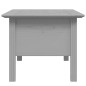 Table basse BODO gris 100x55x45 cm bois de pin massif