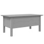 Table basse BODO gris 100x55x45 cm bois de pin massif