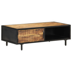 Table basse 105x50x35 cm Bois de manguier brut