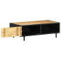 Table basse 105x50x35 cm Bois de manguier brut