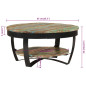 Table basse Bois massif de récupération 65 x 32 cm