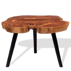 Table basse Bois d'acacia massif (55-60) x 40 cm