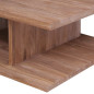 Table basse 70x70x30 cm Bois de teck massif