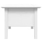 Table basse BODO blanc 100x55x45 cm bois de pin massif